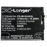 Battery for Xiaomi Max BM49 3.85V Li-Polymer 4750mAh / 18.29Wh