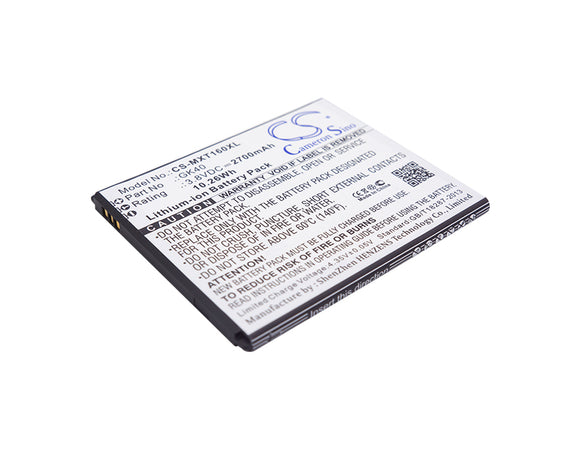 Battery for Motorola Moto G5 4G LTE GK40, SNN5967A, SNN5967B 3.8V Li-Polymer 270