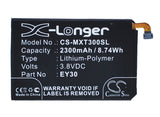 Battery for Motorola XT1092 EY30, SNN5945A 3.8V Li-Polymer 2000mAh / 7.60Wh