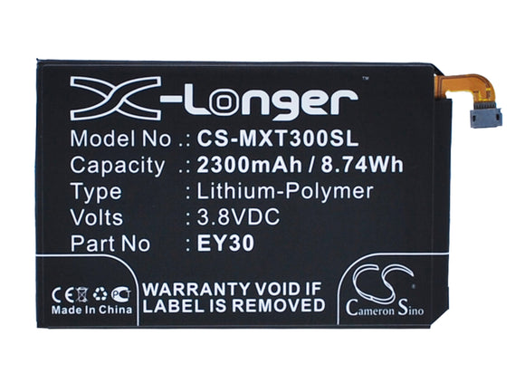 Battery for Motorola XT1097 EY30, SNN5945A 3.8V Li-Polymer 2000mAh / 7.60Wh