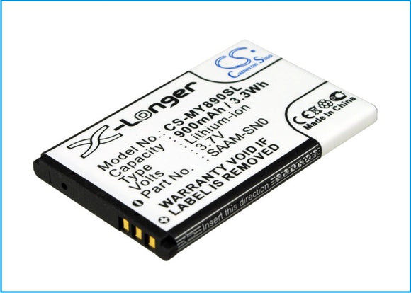 Battery for Sagem OT860 189950240, SAAM-SN0, SAAM-SN1 3.7V Li-ion 900mAh / 3.33W