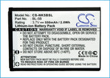 Battery for Topblue V2.0 bluetooth TB-521 3.7V Li-ion 550mAh / 2.04Wh
