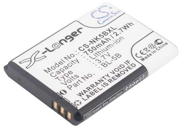 Battery for GPS Tracker TK102 3.7V Li-ion 750mAh / 2.78Wh