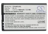 Battery for Nokia 5800 BL-5J 3.7V Li-ion 900mAh / 3.33Wh