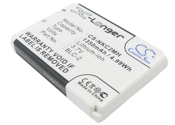 Battery for Nokia 3588i BLC-1, BLC-2, BMC-3 3.7V Li-ion 1350mAh / 5.00Wh