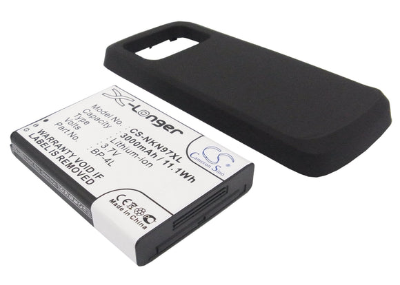 Battery for Nokia N97 BP-4L 3.7V Li-ion 3000mAh / 11.1Wh
