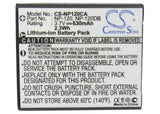 Battery for Casio Exilim EX-EX-S200BK NP-120, NP-120DBA 3.7V Li-ion 630mAh