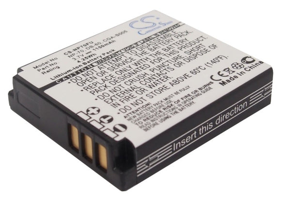 Battery for Panasonic Lumix DMC-FX100EG-S CGA-S005, CGA-S005A, CGA-S005A-1B, CGA