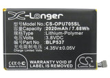 Battery for OPPO Find Way S BLP537 3.8V Li-Polymer 2020mAh / 7.68Wh