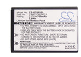 Battery for Alcatel OT-2010 CAB22B0000C1, CAB22D0000C1 3.7V Li-ion 700mAh / 2.59