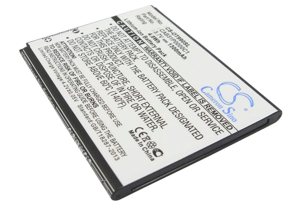 Battery for Alcatel OT-4020E BY71, CAB31P0000C1, CAB31P0001C1, TB-4T0058200 3.7V