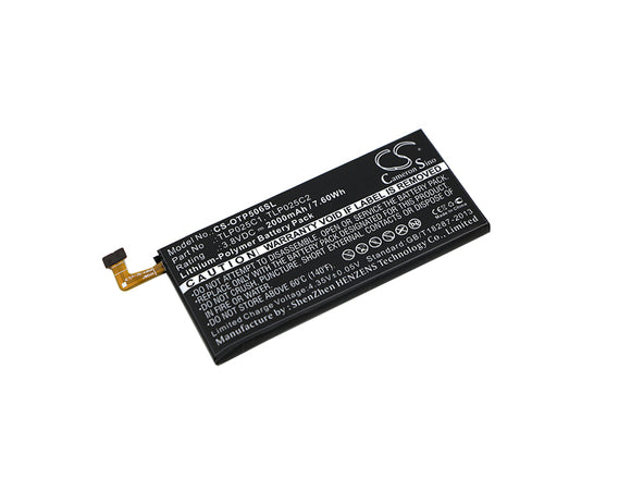 Battery for Alcatel One Touch Pop 4 Plus TLP025C1, TLP025C2 3.8V Li-Polymer 2000