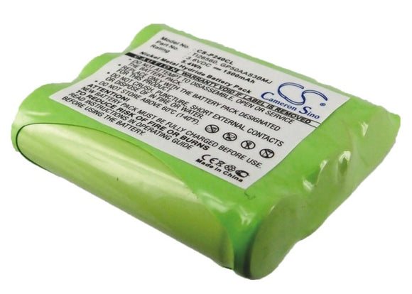 Battery for GE 2-1011GE2 GES-PCF03, TL26560 3.6V Ni-MH 1500mAh / 5.4Wh