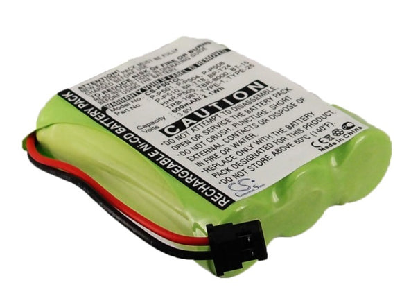 Battery for SBC FT5410 3.6V Ni-MH 700mAh / 2.52Wh