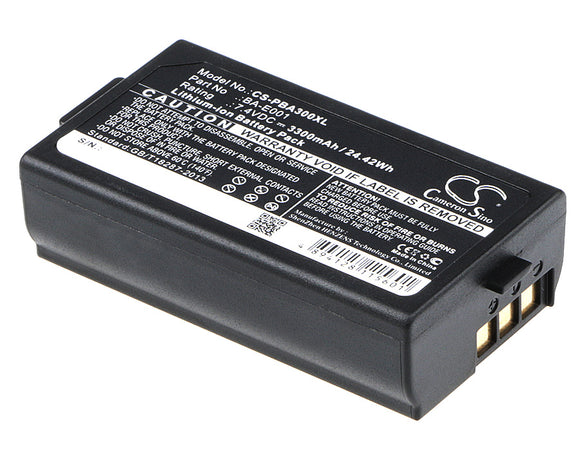 Battery for Brother PT-E550W BA-E001, PJ7 7.4V Li-ion 3300mAh / 24.42Wh