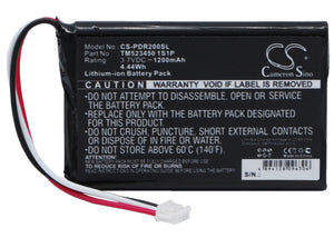Battery for PHAROS PDR200 TM523450 1S1P 3.7V Li-ion 1200mAh / 4.44Wh