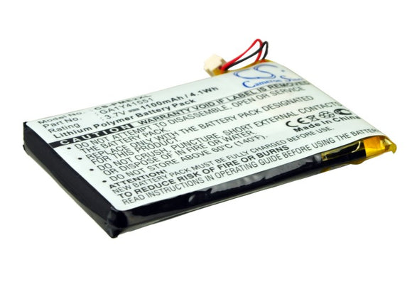 Battery for Palm Tungsten E2 GA1Y41551 3.7V Li-Polymer 1100mAh