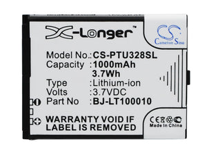 Battery for Panasonic KX-TU327EXBE BJ-LT100010 3.7V Li-ion 1000mAh / 3.70Wh