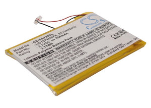 Battery for Sony NWZ-S738FBNC 1-756-702-11, 1-756-702-12, 8315A32402, 8917A44167