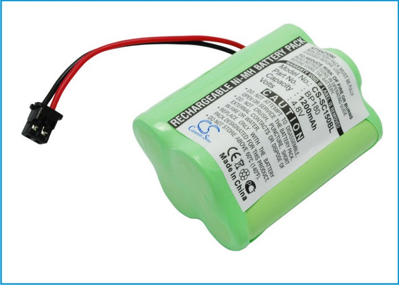 Battery for Radio Shack 20-520 BP120, BP150, BP180, BP250 4.8V Ni-MH 1200mAh / 5