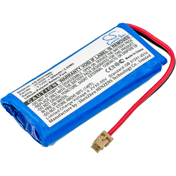 Battery for Socket Mobile CHS 7XRx AC4059-1479 3.7V Li-Polymer 600mAh / 2.22Wh