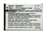 Battery for Samsung SL820 SLB-10A 3.7V Li-ion 1050mAh / 3.89Wh