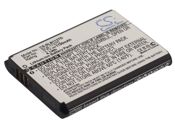 Battery for Samsung TL34HD SLB-1137D 3.7V Li-ion 1100mAh