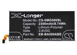 Battery for Samsung SM-A500G-DS EB-BA500ABE, GH43-04337A 3.8V Li-Polymer 2300mAh