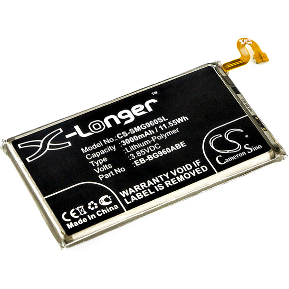 Battery for Samsung SM-G960N EB-BG960ABE 3.85V Li-Polymer 3000mAh / 11.55Wh