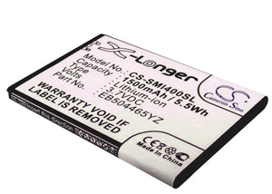 Battery for Samsung Inspiration i520 EB504465IZ, EB504465YZ 3.7V Li-ion 1500mAh 