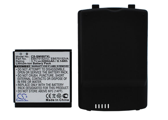 Battery for AT and T Captivate I897 EB575152LU, EB575152VA, EB575152VU, G7 3.7V 