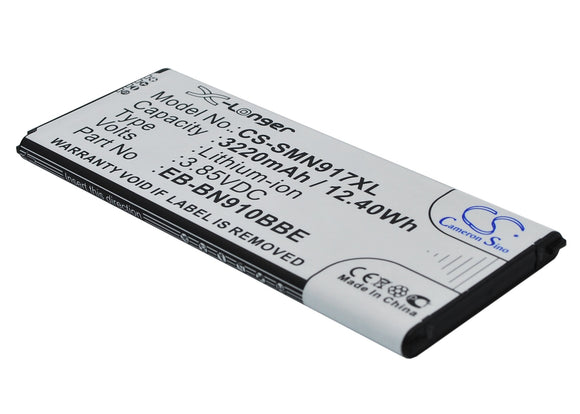 Battery for Samsung SM-N910I EB-BN910BBE, EB-BN910BBK, EB-BN910BBU 3.85V Li-ion 