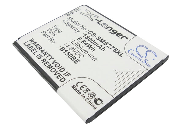 Battery for Samsung GT-S7275 B105BC, B105BE, B105BK, B105BU 3.8V Li-ion 1800mAh 