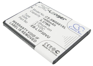 Battery for Samsung GT-S6810 EB-L1P3DVU, GH43-03668C 3.7V Li-ion 1450mAh / 5.37W