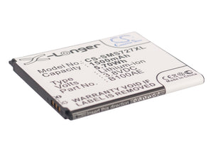 Battery for Samsung GT-S7390 B100AE, EB-B100AE, GH43-03948B 3.8V Li-ion 1500mAh 