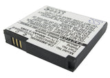 Battery for Verizon U370 Reality 3.7V Li-ion 900mAh / 3.33Wh