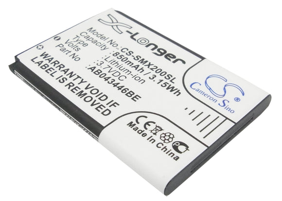 Battery for Samsung SGH-B100 AB043446BC, AB043446BE, AB043446LA, AB043446LE, AB0