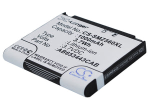 Battery for Samsung SGH-M810 AB603443AA, AB603443AASTD, AB603443CA, AB603443CABS
