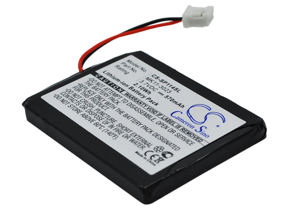 Battery for Sony CECHZK1JP MK11-2902, MK11-2903, MK11-3023 3.7V Li-ion 570mAh / 