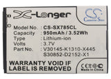 Battery for Siemens Gigaset X656 4250366817255, S30852-D2152-X1, V30145-K1310K-X