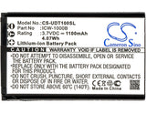 Battery for Incom ICW-1000B 3.7V Li-ion 1100mAh / 4.07Wh