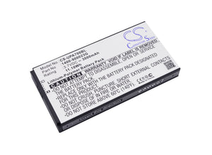 Battery for Unitech PA700 1400-900023G, 1400-900033G, 1400-900035G, S12GT1301A, 