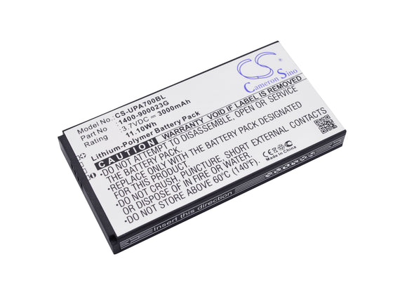 Battery for Unitech PA700MCA 1400-900023G, 1400-900033G, 1400-900035G, S12GT1301
