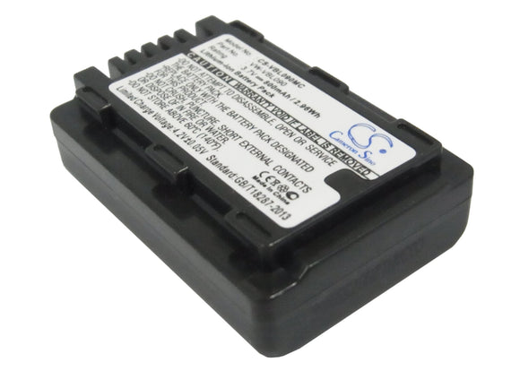 Battery for Panasonic SDR-H85K VW-VBL090 3.7V Li-ion 800mAh