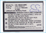 Battery for Panasonic HX-DC2EG-W VW-VBX070, VW-VBX070GK, VW-VBX070-W 3.7V Li-ion