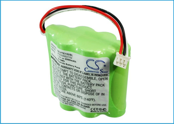 Battery for Vetronix 3002152 02002720-01, VTE03002152 7.2V Ni-MH 2000mAh / 14.40