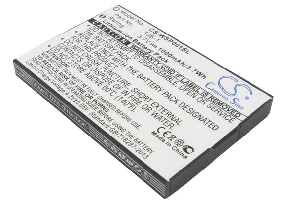 Battery for Binatone Speakeasy BB100, TJB-1 3.7V Li-ion 1000mAh / 3.70Wh