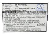 Battery for Binatone Speakeasy BB100, TJB-1 3.7V Li-ion 1000mAh / 3.70Wh