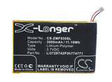 Battery for T-Mobile Z915 3.7V Li-Polymer 2500mAh / 9.25Wh