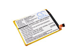Battery for ZTE Small Fresh 3 Li3928T44P8h475371 3.8V Li-Polymer 2800mAh / 10.64
